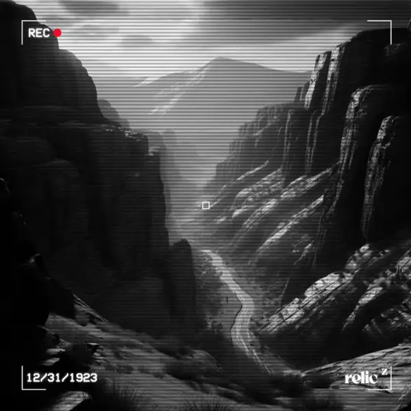 CCTV video of a canyon